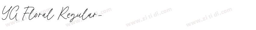 YG Floral Regular字体转换